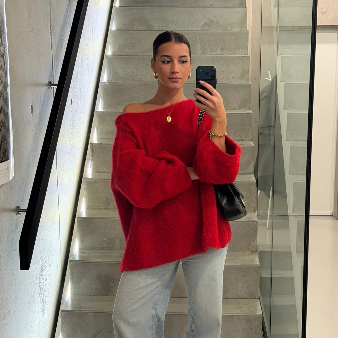 Mia – Camisola "Off-Shoulder" em Malha Ultra-Suave