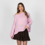 Mia – Camisola "Off-Shoulder" em Malha Ultra-Suave