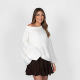 Mia – Camisola "Off-Shoulder" em Malha Ultra-Suave