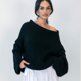 Mia – Camisola "Off-Shoulder" em Malha Ultra-Suave