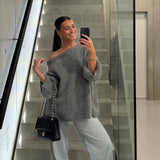 Mia – Camisola "Off-Shoulder" em Malha Ultra-Suave