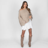 Mia – Camisola "Off-Shoulder" em Malha Ultra-Suave