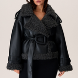 Elvira - Casaco de Shearling com Cinto