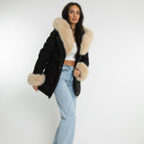 Isabel – Parka de Inverno com Capuz em Pelo