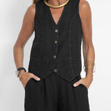 Ella | Conjunto de calças largas com colete