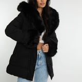 Isabel – Parka de Inverno com Capuz em Pelo