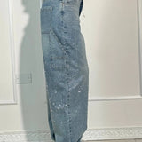 Calças brilhantes, casuais e confortáveis