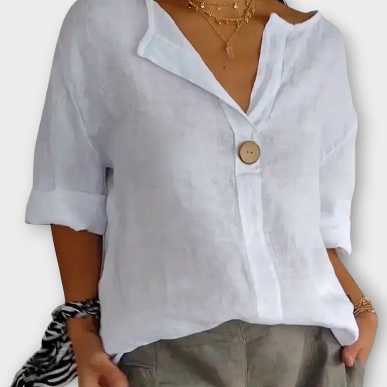 Marie | Camisa de gola em V