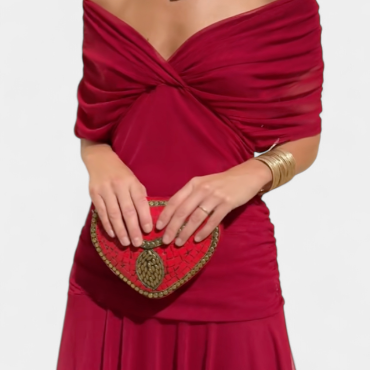 Alondra – Vestido com Estampa Floral e Cintura Esculpida