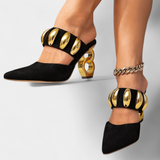 Signe | Sandálias com Apliques Metálicos