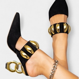 Signe | Sandálias com Apliques Metálicos