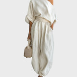 Mila - Conjunto de 2 peças com ombros à mostra