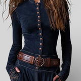 Graciete - Vestido de camurça com cinto