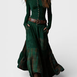 Graciete - Vestido de camurça com cinto