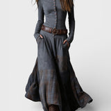 Graciete - Vestido de camurça com cinto