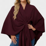 Yvette | Poncho Draperet Elegante