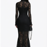 Amália - Vestido de Renda Preto