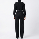 Carminho - Camisola de Gola Alta e Calças de Cintura Alta